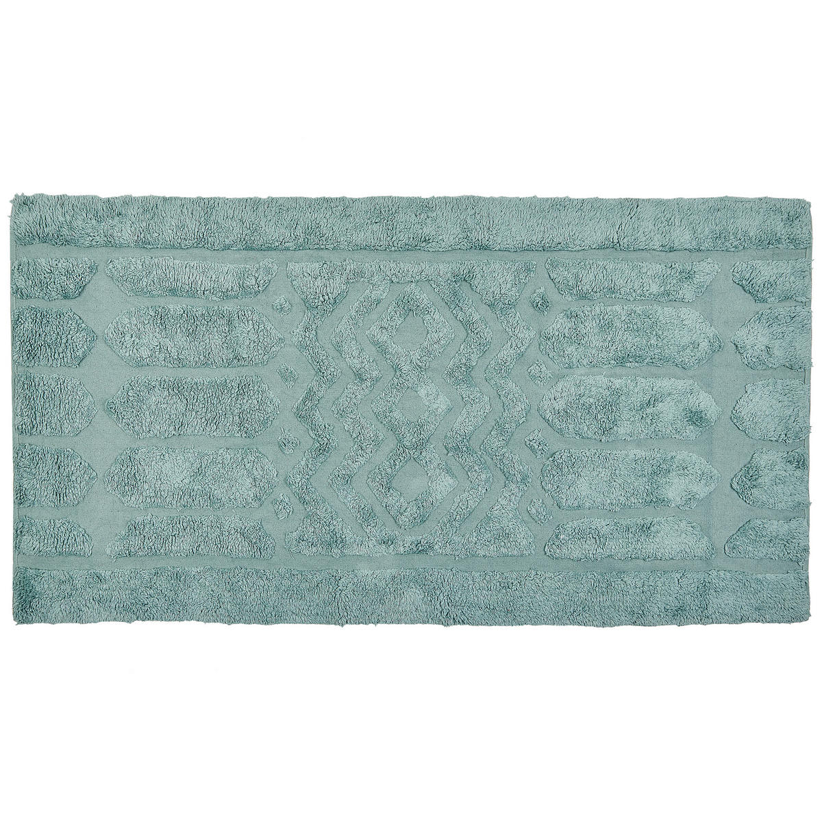 KURZFLOR-TEPPICH Sirnak 150/80 cm - Grün, Textil (80/150cm) - Beliani