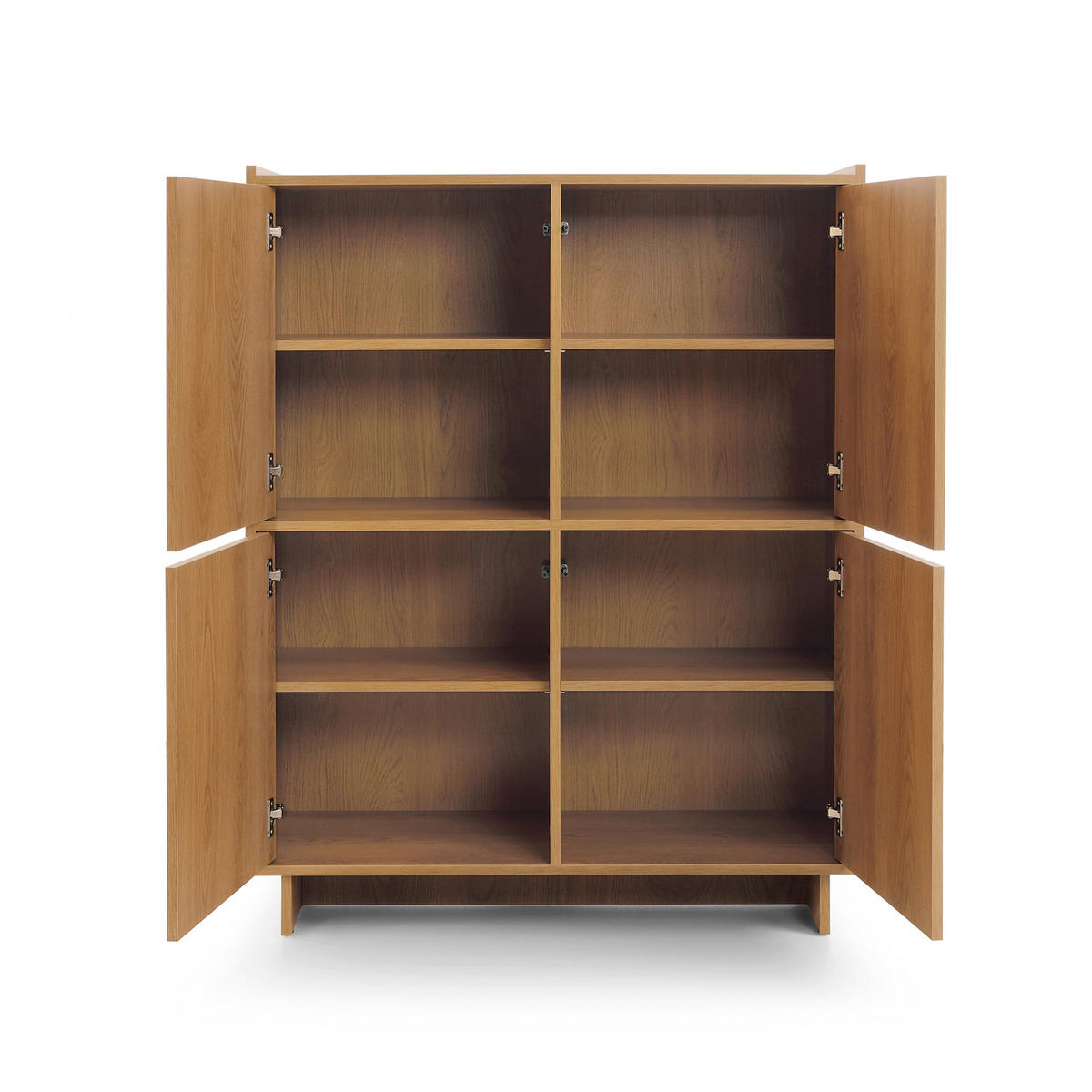 KOMMODE Kiyro - Braun, Holzwerkstoff (98/124/39cm) - Pillovely