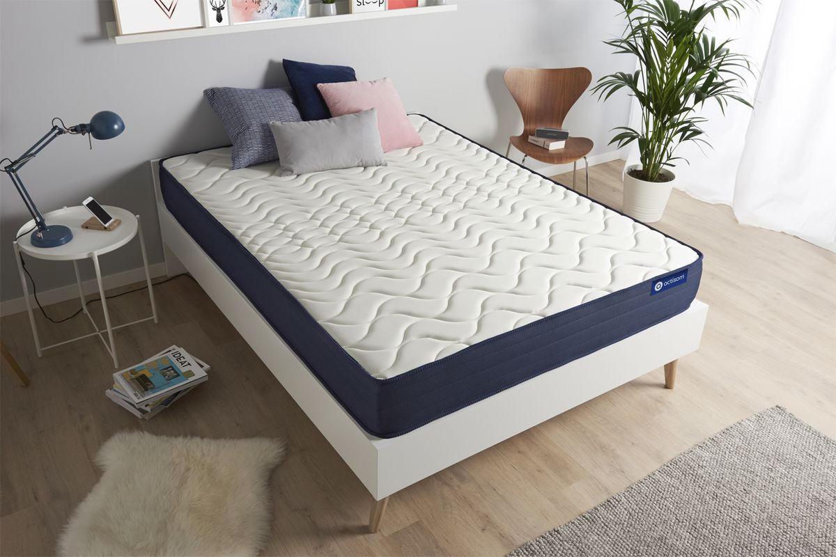 MATRATZE Actimemo life Memory-Schaum 120 x 200 cm h4 - Weiß, Textil (120/200cm) - ACTISOM