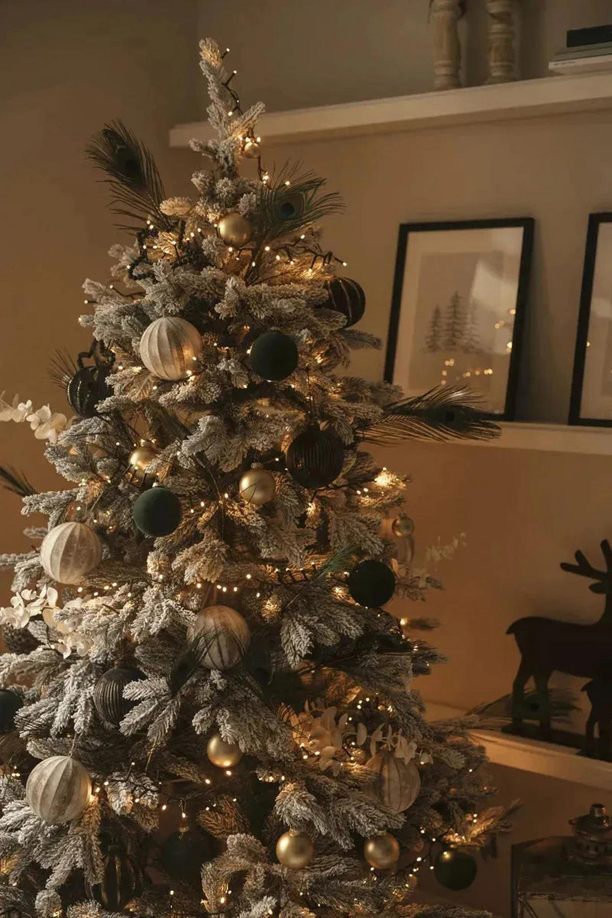 KUNSTBAUM Künstlicher Weihnachtsbaum mit Schnee - Elsa 180 cm - Grün, Kunststoff (180cm) - aplanta