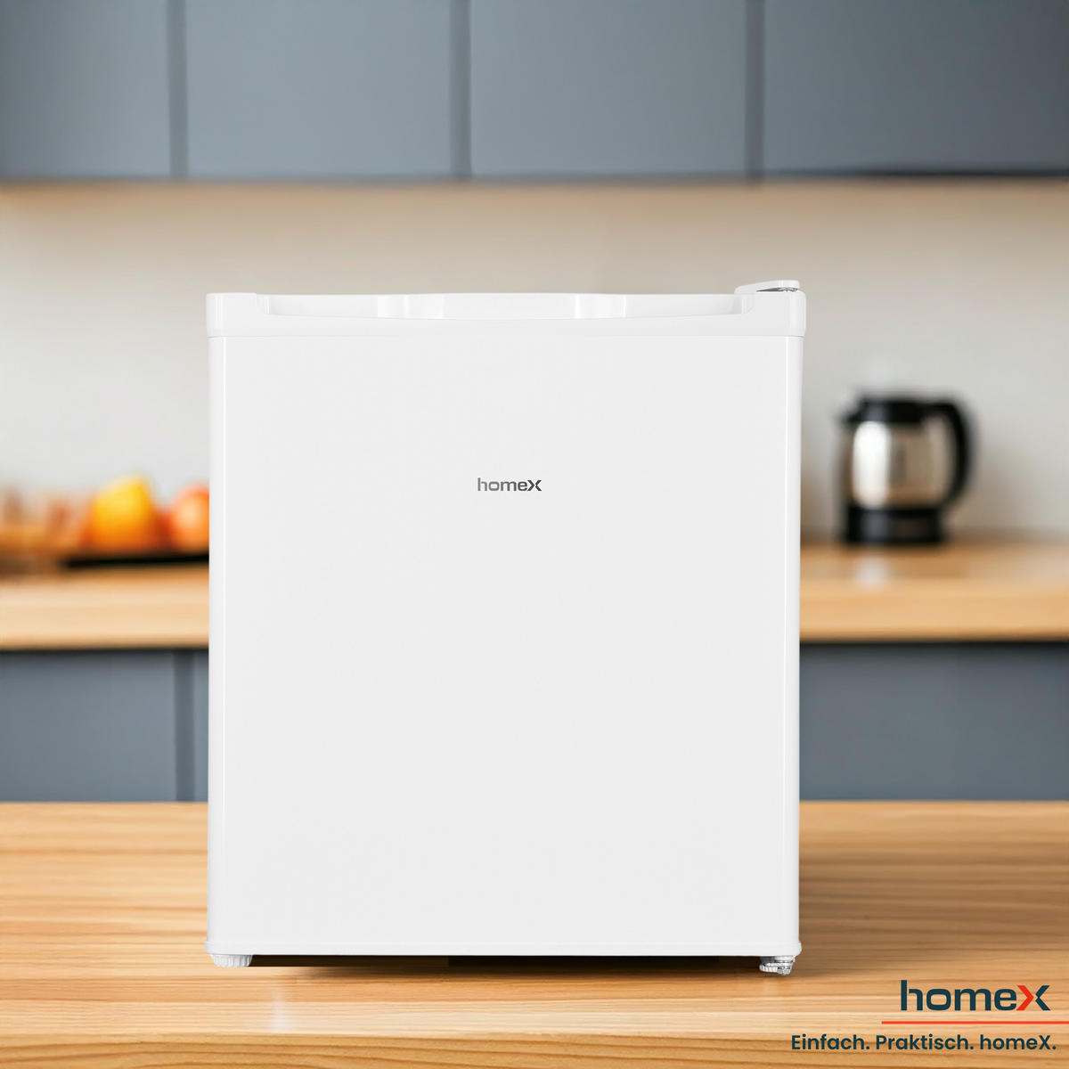 GEFRIERSCHRANK, Mini - 33L Nutzinhalt, 4-Sterne Gefrieren, freistehend, klein, mit Temperaturregelung, FM1015-W weiß - Weiß, Kunststoff/Metall (44/51/47cm) - homeX