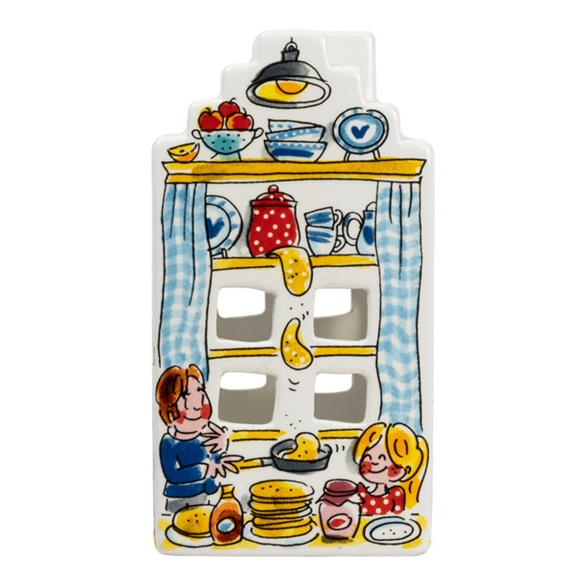 LICHTHAUS Gemütliche Tage - Gemütlich zusammen in Bunt - 15cm - Multicolor, Keramik (8.1/15/8.1cm) - Blond Amsterdam