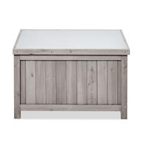 GARTENBOX HENRIETTE mit Klappdeckel 75*45*45 cm - Grau, Holz (75/45/45cm) - butenkist