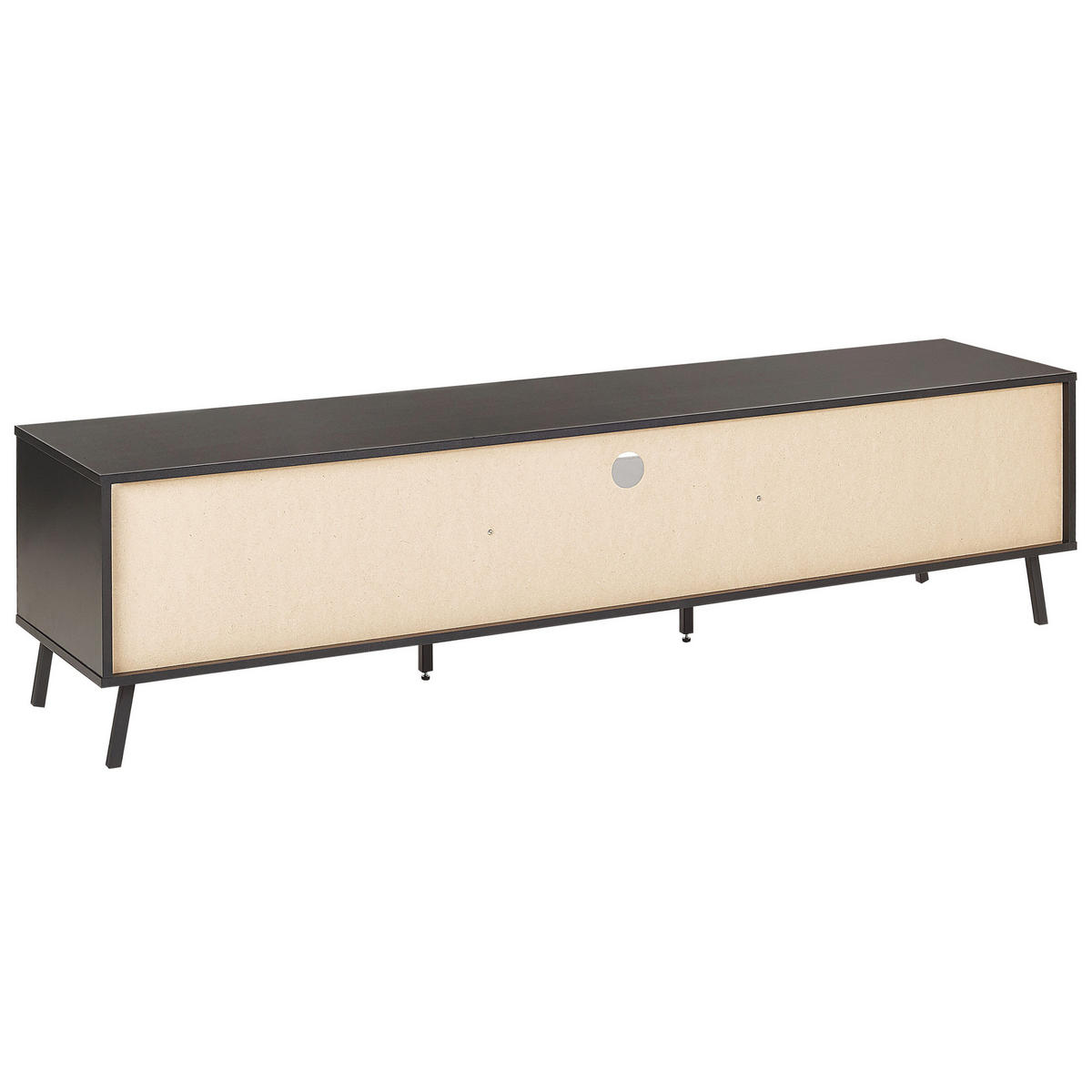TV-MÖBEL Grau, Schwarz BLACKPOOL 40/177/46 cm - Grau, Holzwerkstoff (177/46/40cm) - Beliani