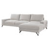 ECKSOFA Flavio, Seite: Rechts - L4+L2F+R1F - Kaschmir/Schwarz, Holz/Textil (300/179cm) - MIRJAN24