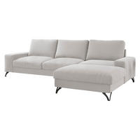 ECKSOFA Flavio, Seite: Rechts - L4+L2F+R1F - Kaschmir/Schwarz, Holz/Textil (300/179cm) - MIRJAN24