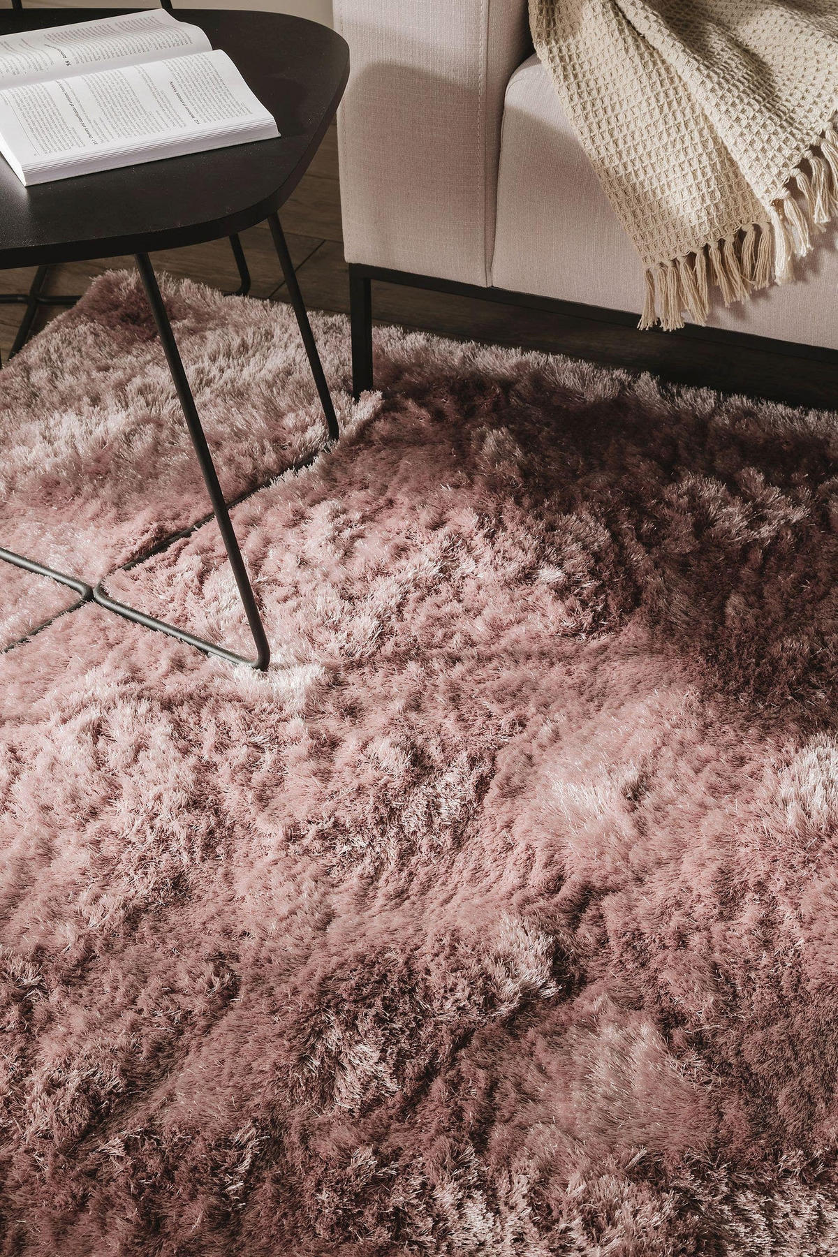 HOCHFLORTEPPICH Whisper Rosa 140x200 cm - Rosa, Textil (140/200cm) - benuta Nest