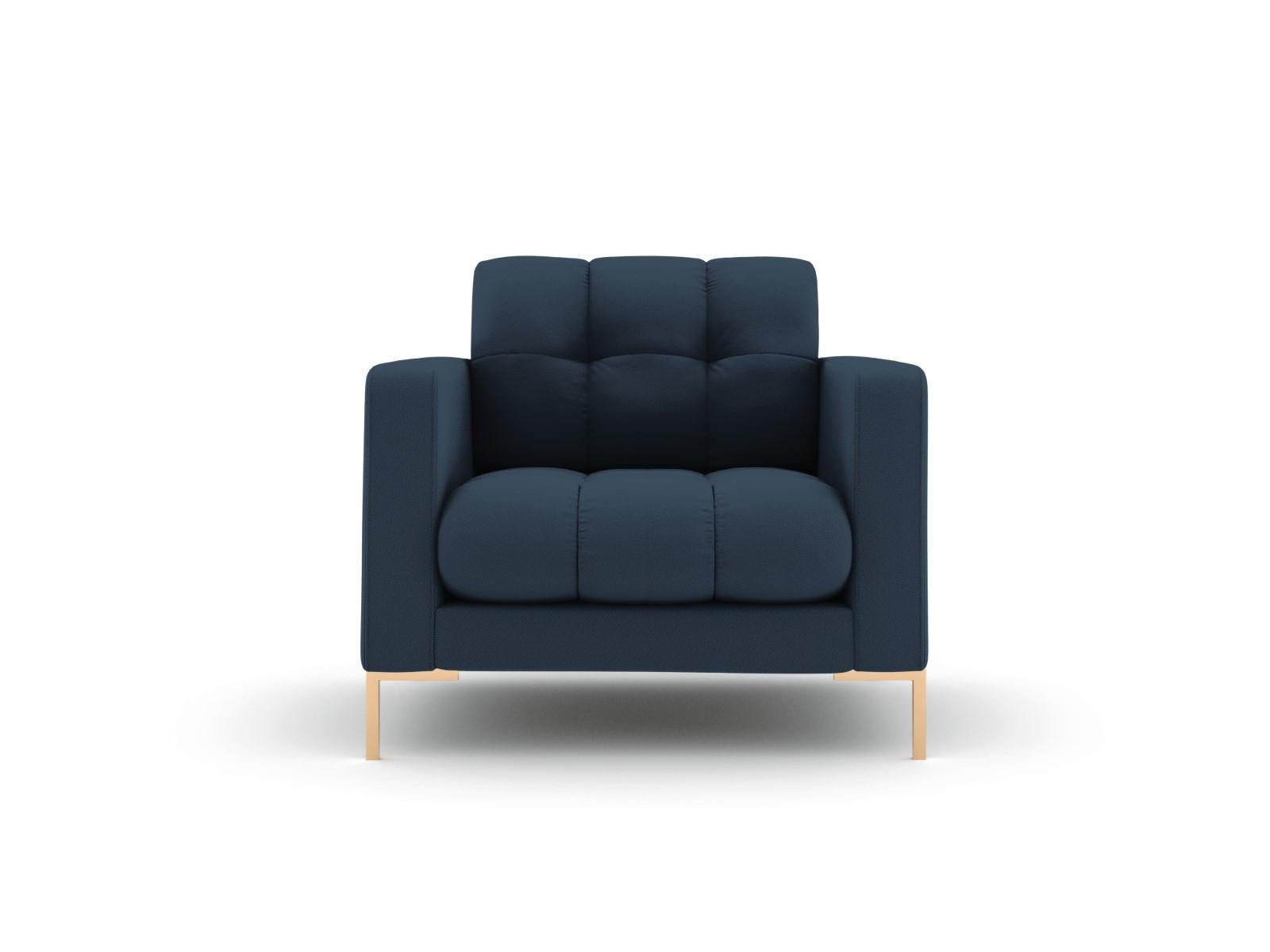 SESSEL Mamaia aus strukturiertem Stoff blau - Blau, Textil (92/75/87cm) - Micadoni