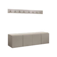 GARDEROBEN-SET Orion VII - Kaschmir/Beige, Holzwerkstoff/Kunststoff (168/42/46cm) - MIRJAN24