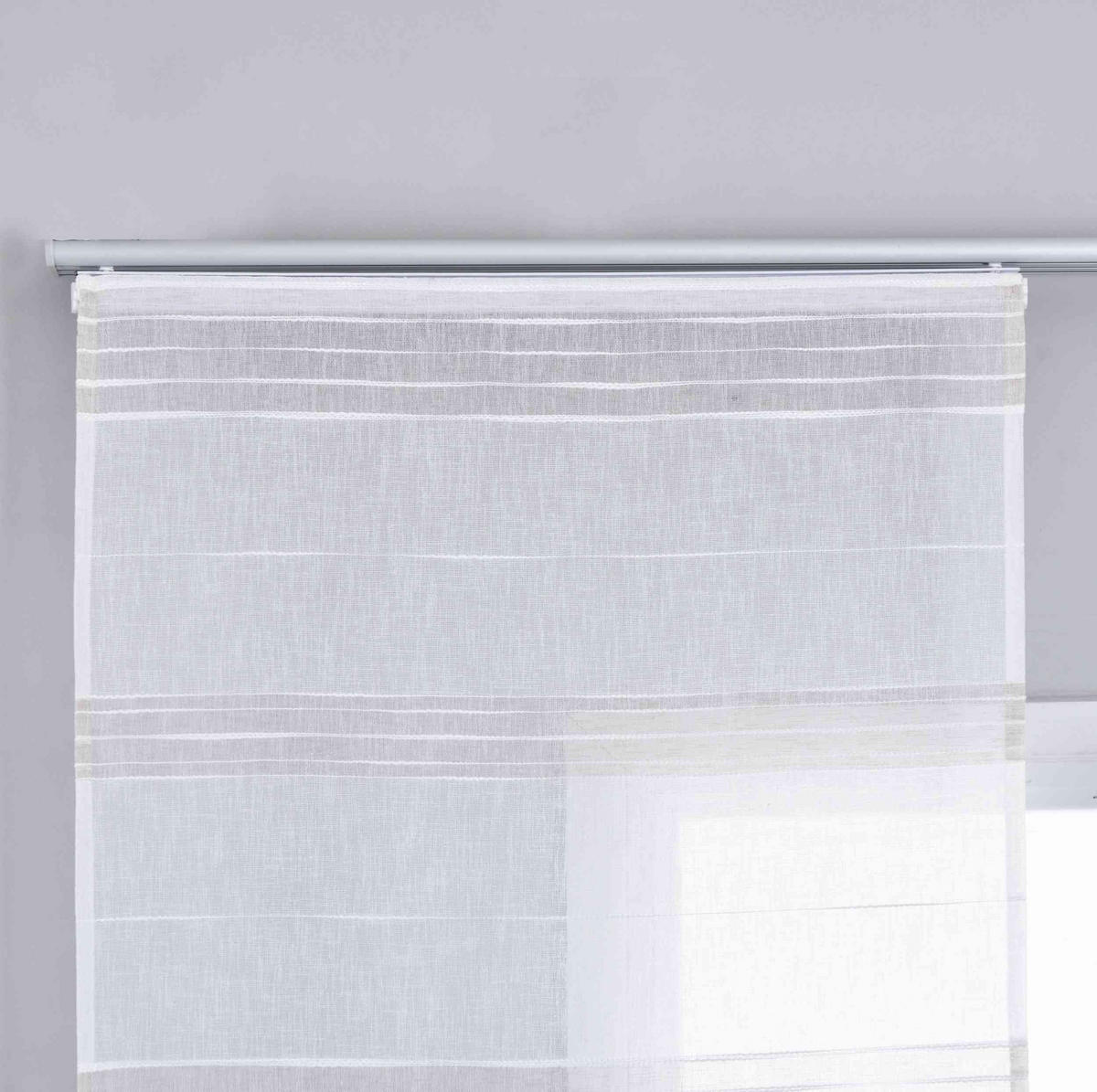 FLÄCHENVORHANG 2ER SET »Frankfurt« HxB 245x60 cm Taupe - Taupe, Textil (60/245cm) - Gardinenbox