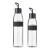 TRINKFLASCHEN ELLIPSE Nordic Black 500 ml & 700 ml 2er Set - Schwarz, Kunststoff (0.7L) - Mepal