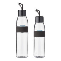 TRINKFLASCHEN ELLIPSE Nordic Black 500 ml & 700 ml 2er Set - Schwarz, Kunststoff (0.7L) - Mepal