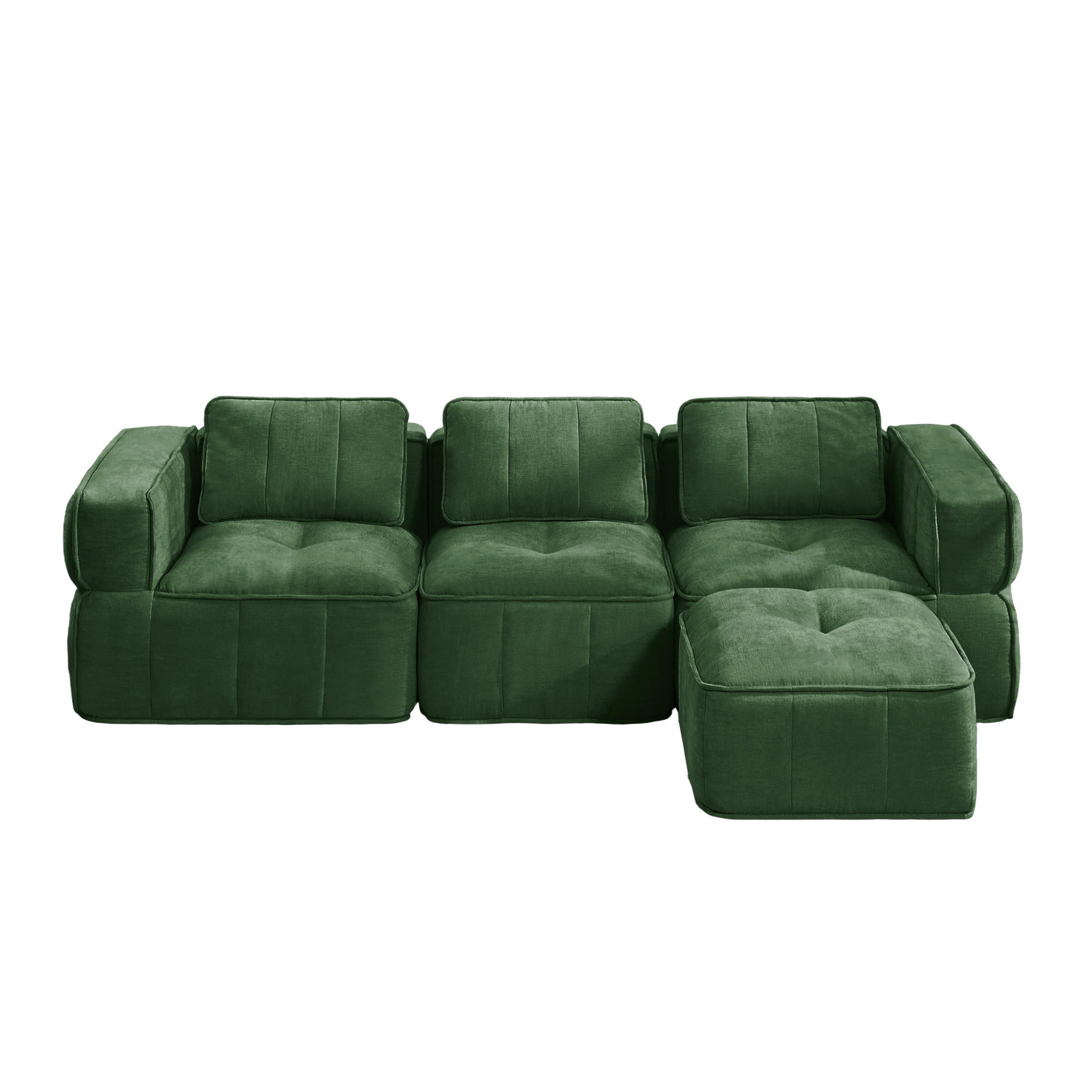 Flora Grace Ecksofa Grün 271x162 cm