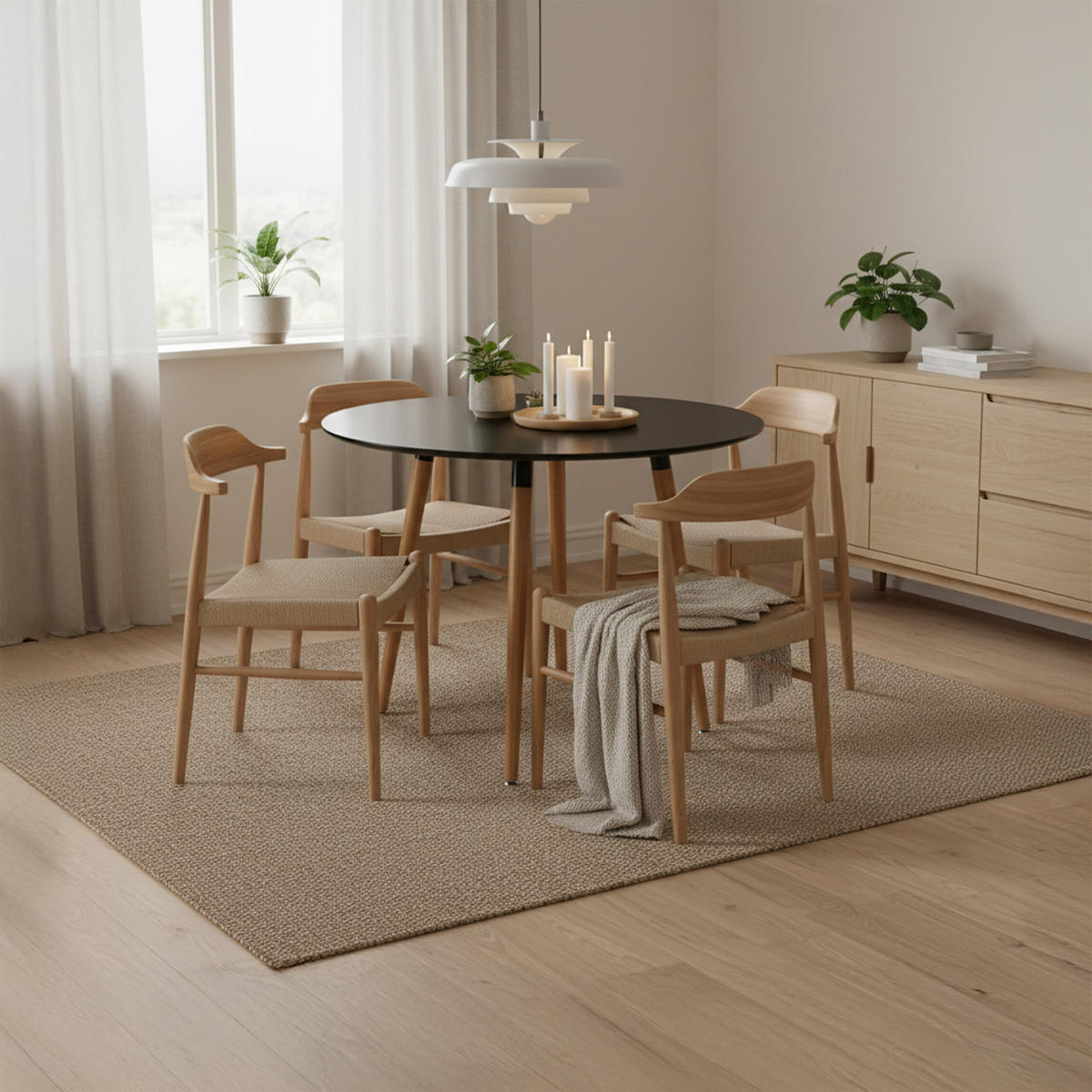 ESSTISCH - Multicolor, Holz/Holzwerkstoff (90/90/75cm) - Relaxdays