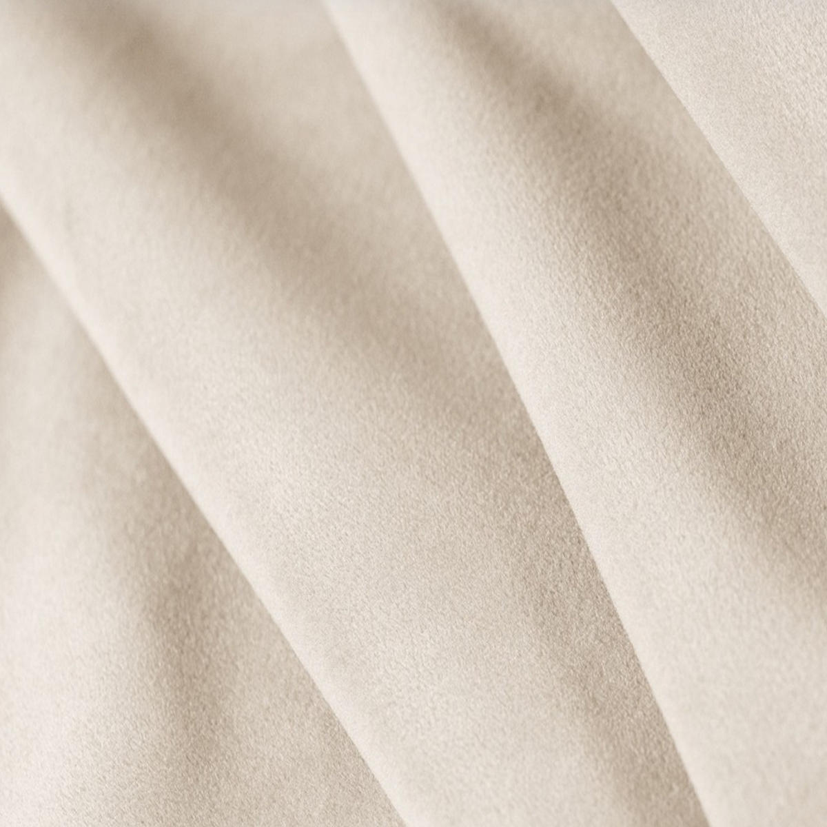 ECKSOFA Valencia L Form Samtstoff Creme - Creme, Textil (229/229cm) - Sofa Dreams
