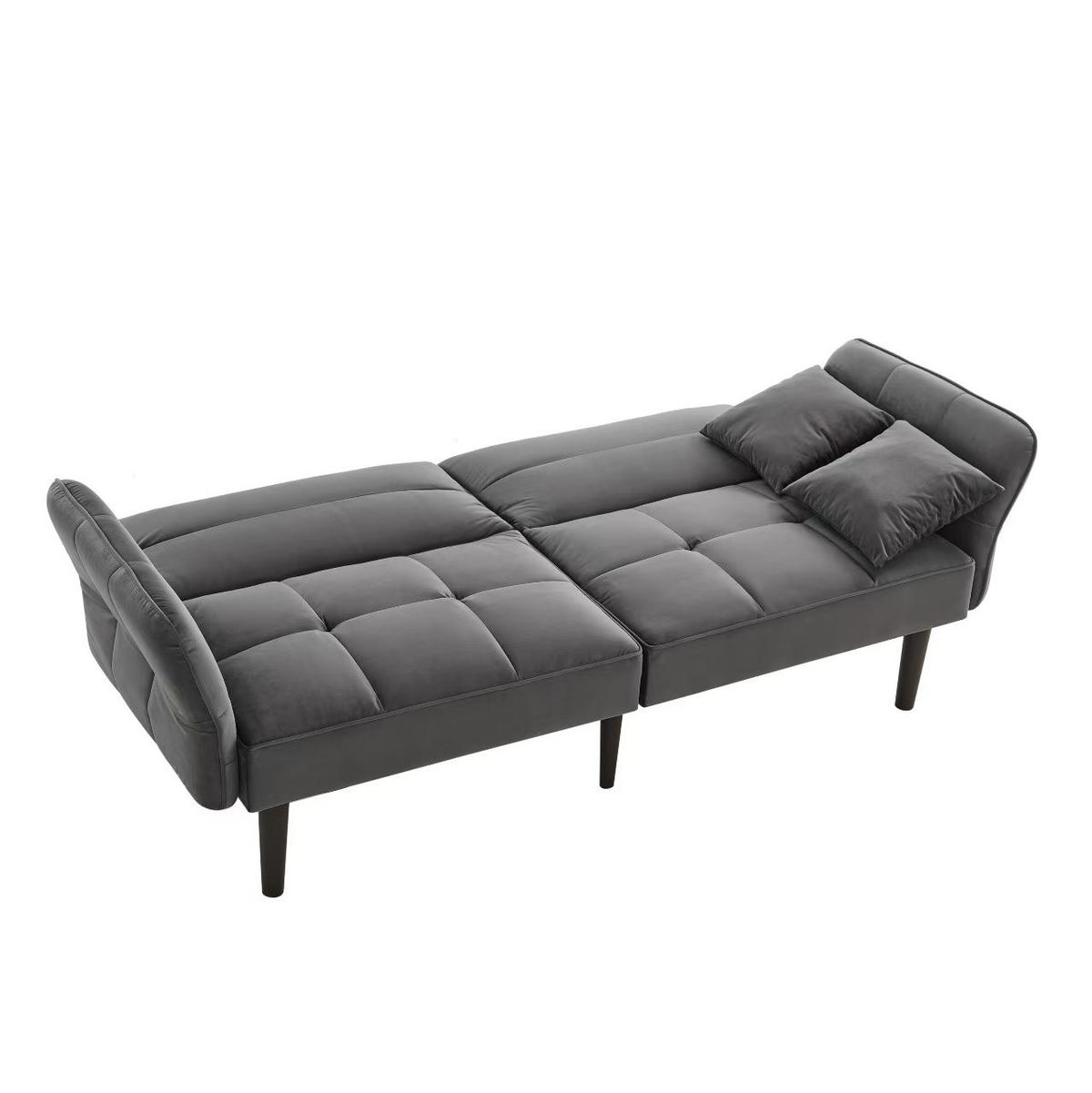 SOFA 2-Sitzer 176/78/76 cm Antikgrau - Grau, Textil (78/76/176cm)