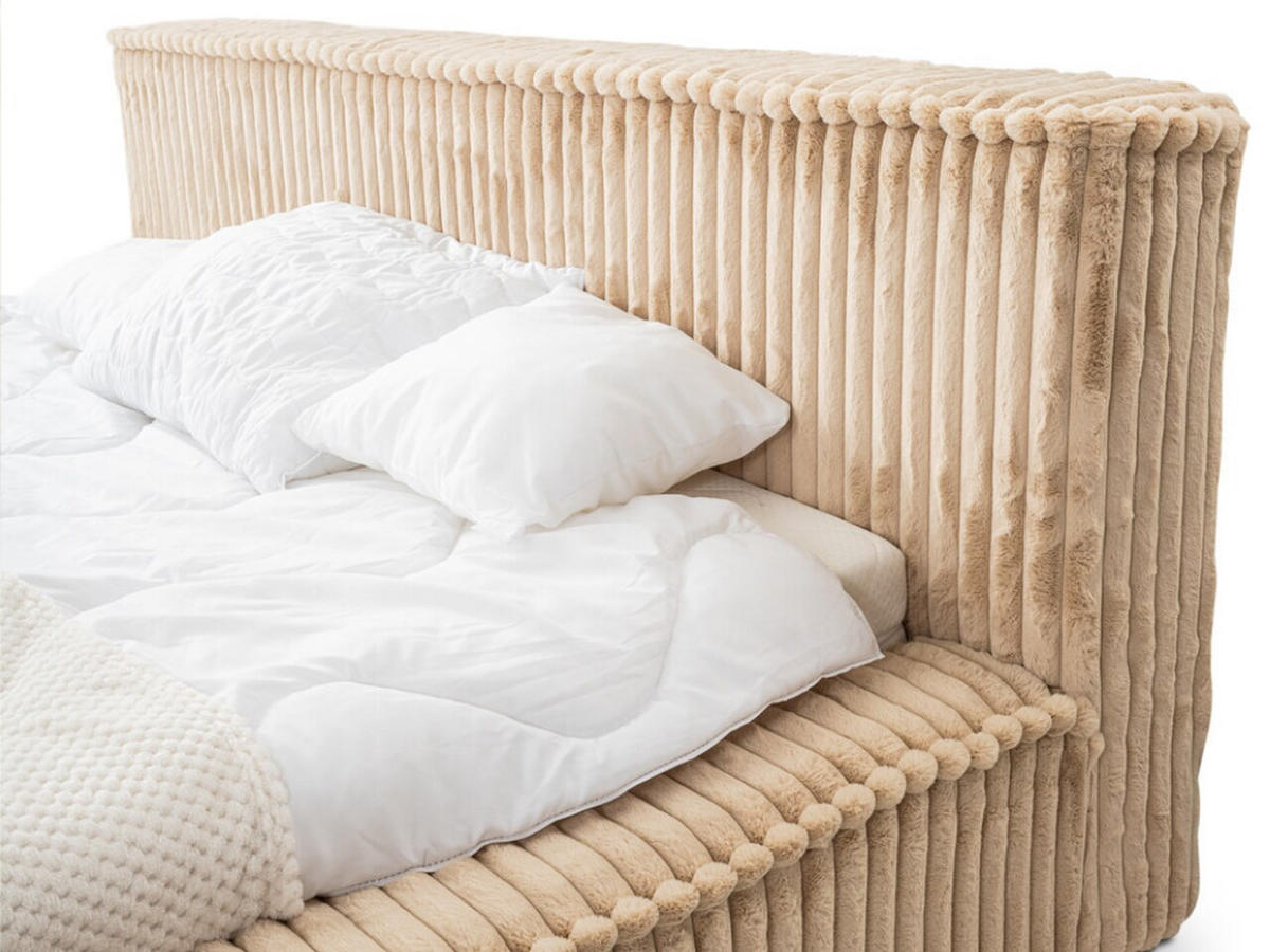 POLSTERBETT Lago 180x200 Beige - Beige, Textil (180/200cm) - Graingold