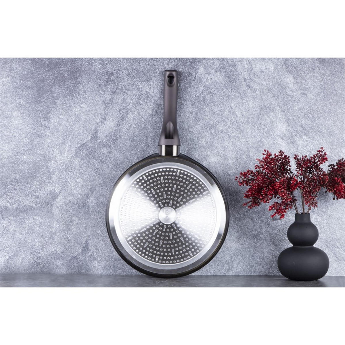 CRÊPEPFANNE Schwarz 28/28/2 cm BH7132 - Schwarz, Kunststoff (28cm) - Berlinger Haus