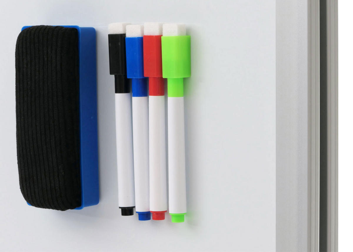 WHITEBOARD Weiß - Weiß, Metall (127/184/56cm) - MCW