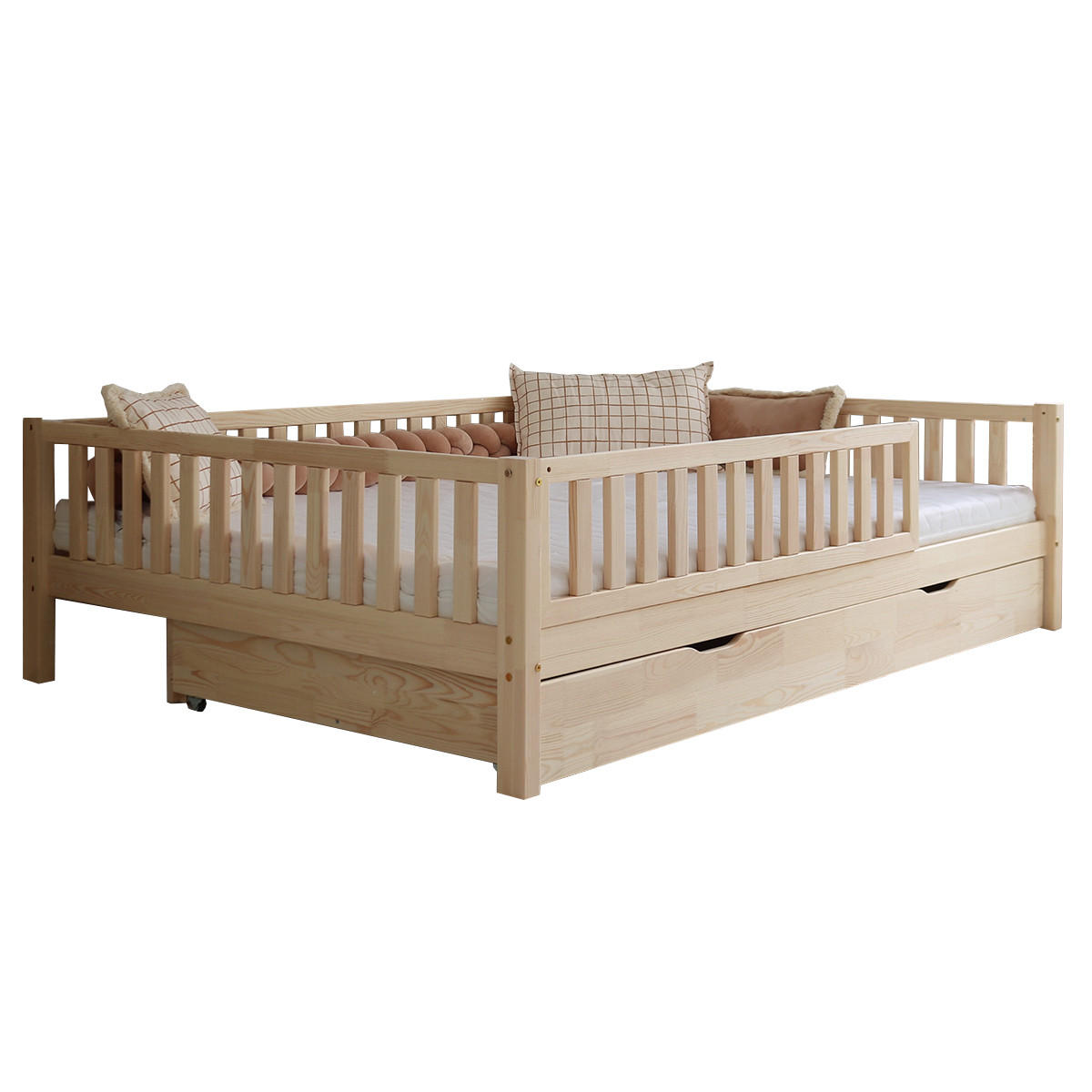 POSTEL 140/200 Agnès Přírodní dřevo - hnědá, dřevo (140/200cm) - Petits-meubles