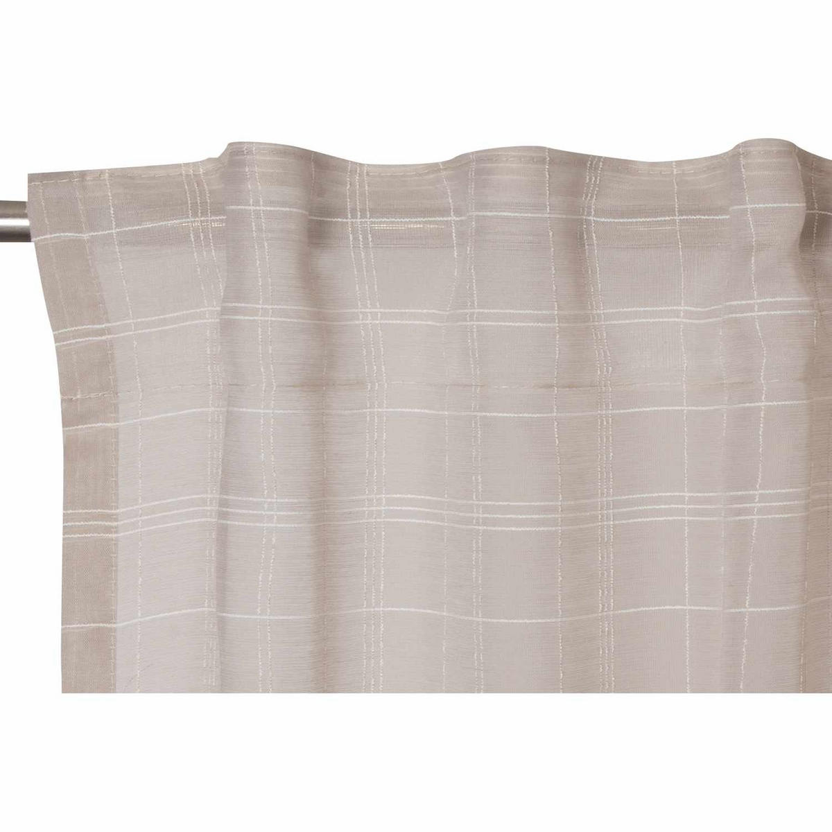 ÖSENVORHANG JIL halbtransparent - Ecru, Textil (130/0.5/250cm) - Esprit