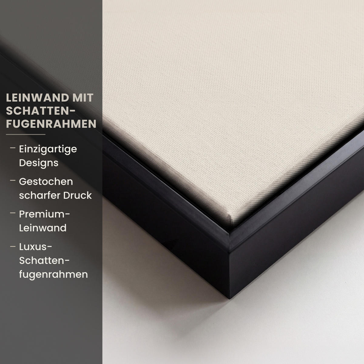 LEINWAND Bilder mit Rahmen - Weihnachtsbaum - Schwarz - Urlaub - Beige - 80x120 - Schwarz, Textil (80/120cm) - MuchoWow