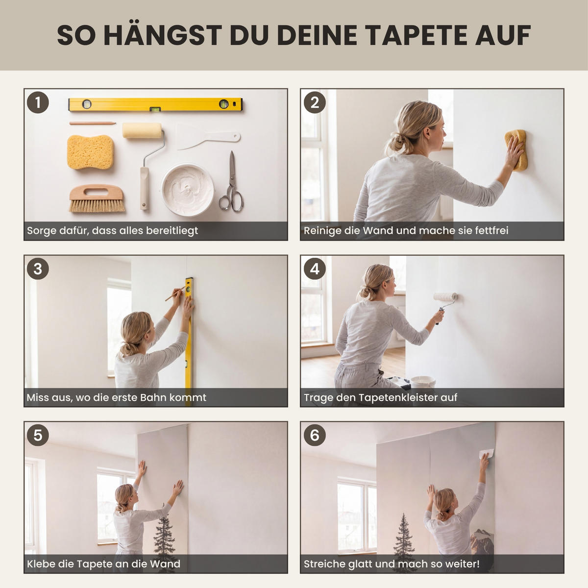TAPETE - Berge - Wasser - Bäume - 280x200 cm - Multicolor, Papier (280/200cm) - OnlyWow
