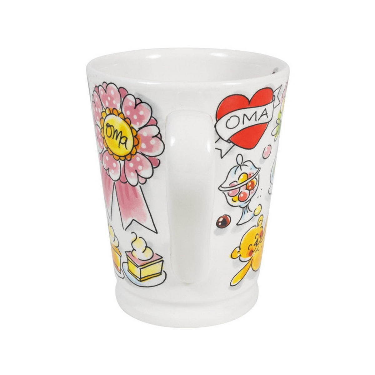 MAZAGRAN-BECHER Oma in Bunt - 500 ml - Multicolor, Keramik (0.5L) - Blond Amsterdam