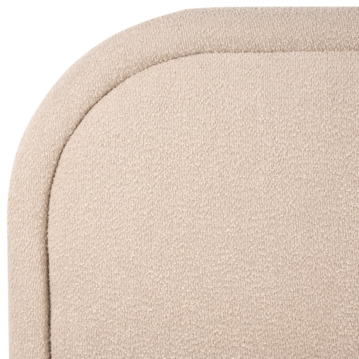 BETT mit Stauraum 180/200 cm Bouclé Beige Quillien - Beige, Textil (180/200cm) - Beliani