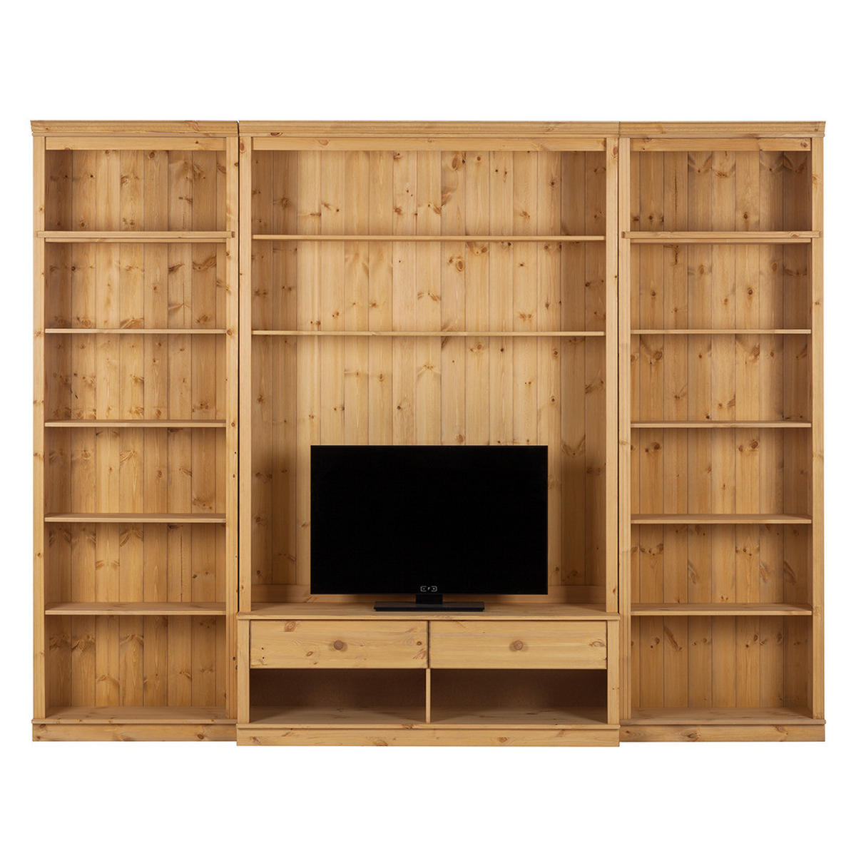 WOHWAND - Kiefer massiv, Typ A - Kieferfarben, Holz (288/223/45cm) - home24