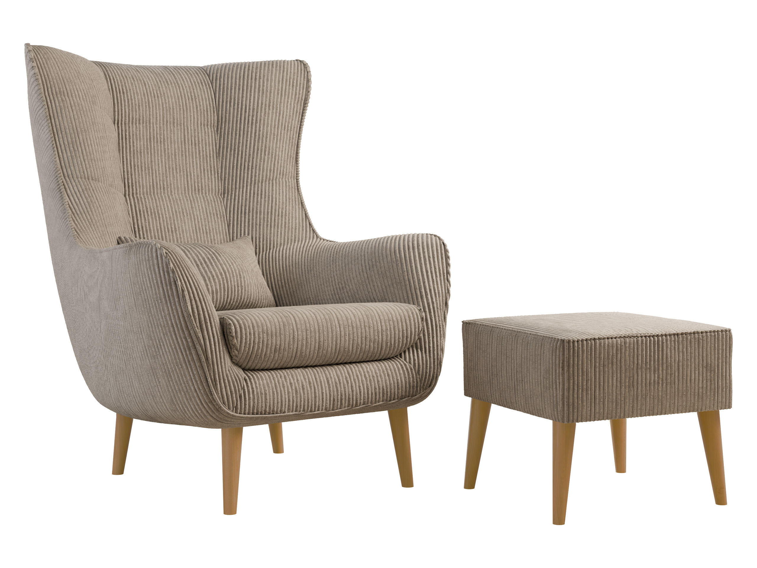 Mirjan24 Sessel Hellbraun 80x106x95 cm
