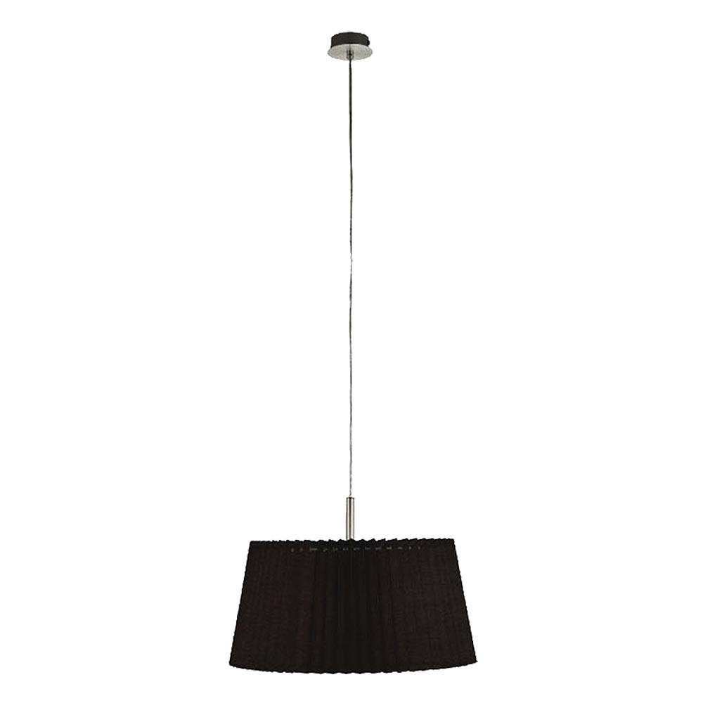 HÄNGELEUCHTE Alu Textil Schwarz - Schwarz, Metall (40/40/110cm)