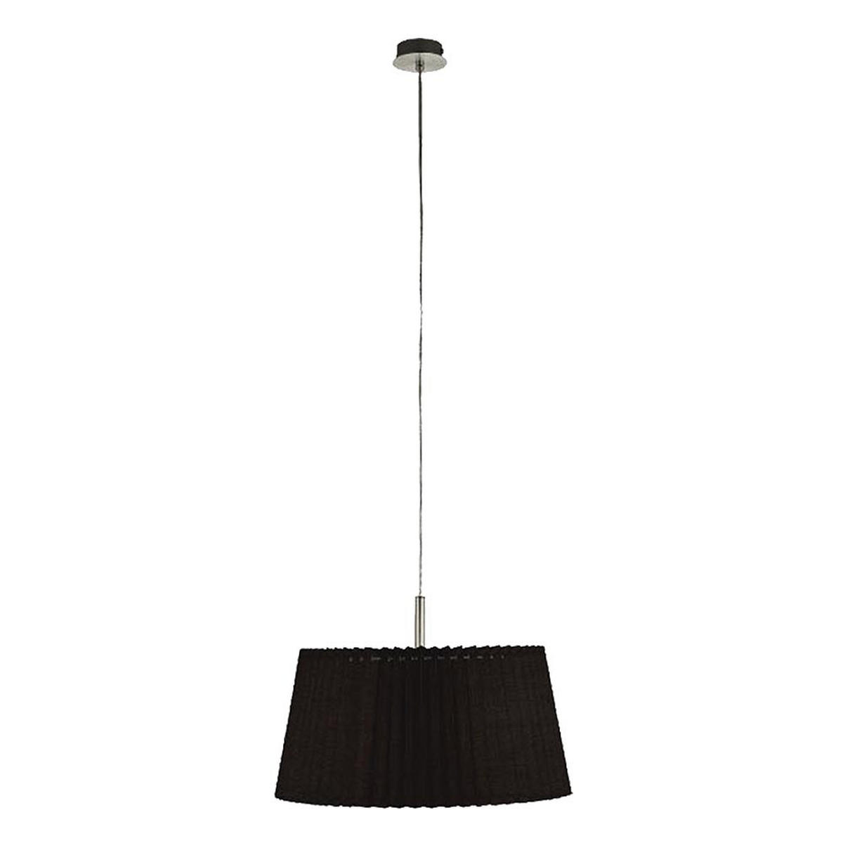 HÄNGELEUCHTE Alu Textil Schwarz - Schwarz, Metall (40/40/110cm)