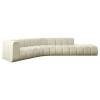 ECKSOFA modulares Sofa Tilmo-L1 - 399x194x70 cm Beige - Beige, Holzwerkstoff/Textil (399/194cm) - ALTDECOR