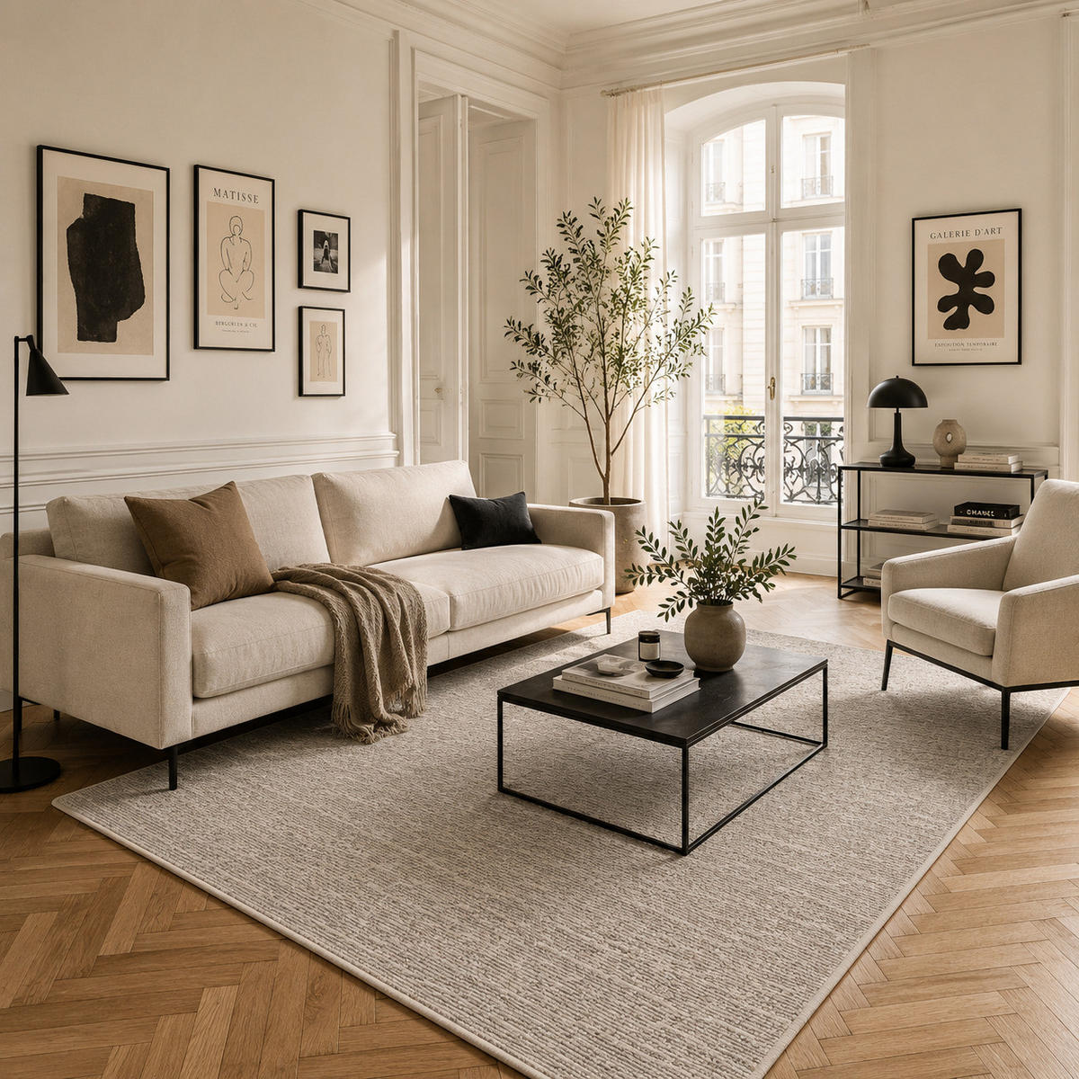 SCHLINGEN DESIGNER TEPPICH NIVA - Beige, Textil (200/250cm) - Snapstyle