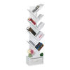 BÜCHERREGAL - Weiß, Holzwerkstoff/Wellpappe (38/146/22cm) - Relaxdays