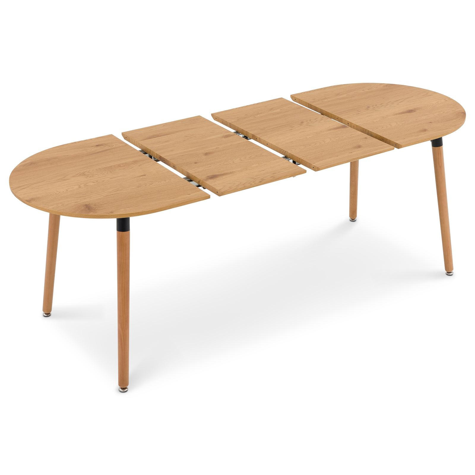 ESSTISCH LAMISA hellbraun - Hellbraun, Holzwerkstoff/Metall (80/120/76cm) - IDIMEX