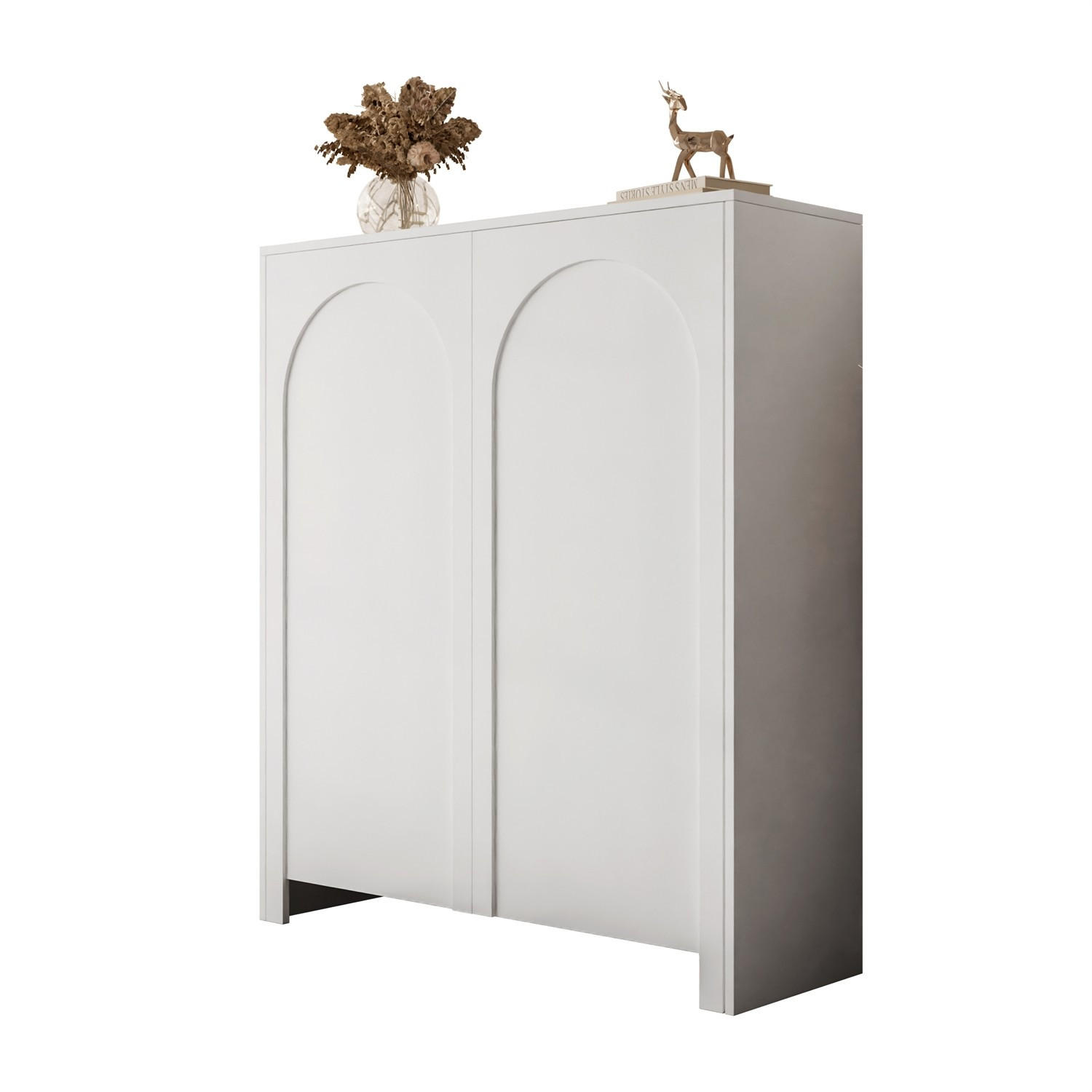 HIGHBOARD ARIADNA weiß - Weiß, Holzwerkstoff (104/119/35cm)