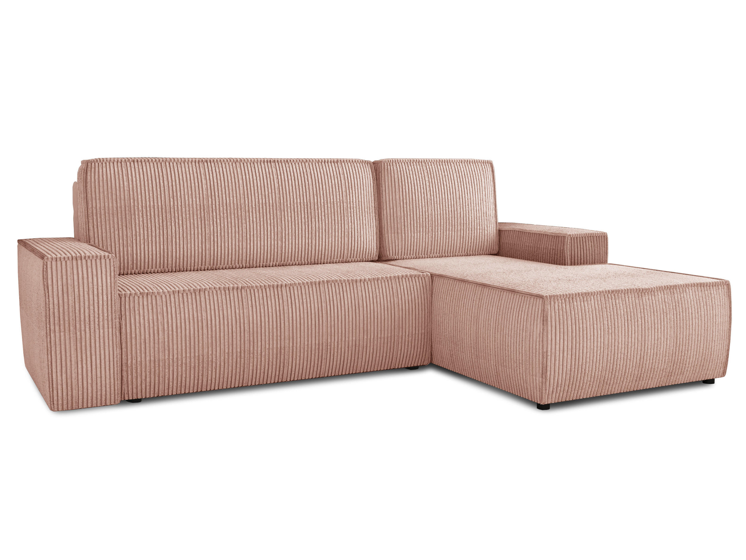 ECKSOFA Totti L, Seite: Rechts - Rosa, Holz/Textil (246/144cm) - Sofnet