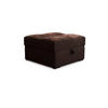 POUF MIZA Braun 65x65 cm - Braun, Textil (65/38/65cm) - MASSENO