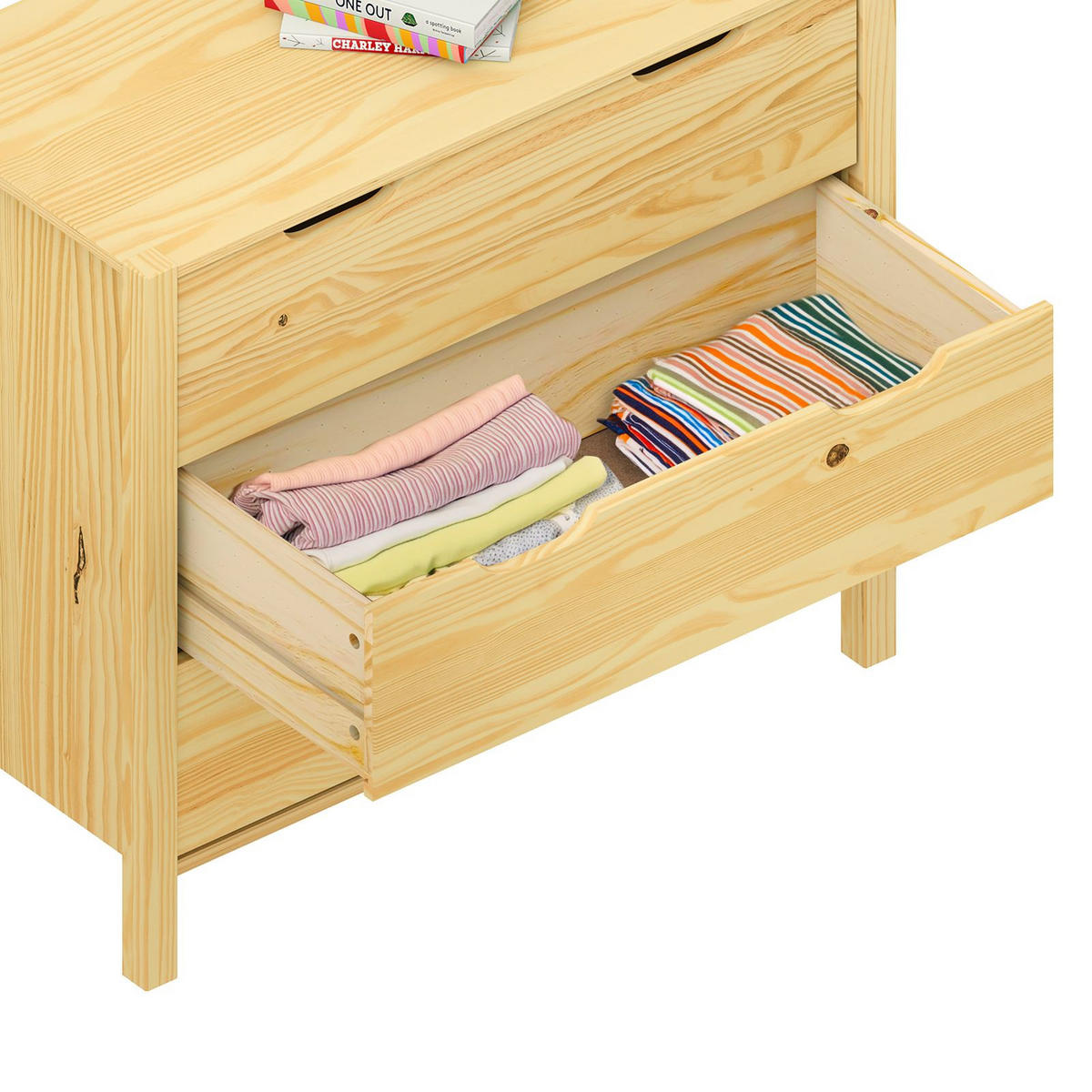 KOMMODE ELANO - Naturfarben, Holz (83/120/41cm) - IDIMEX
