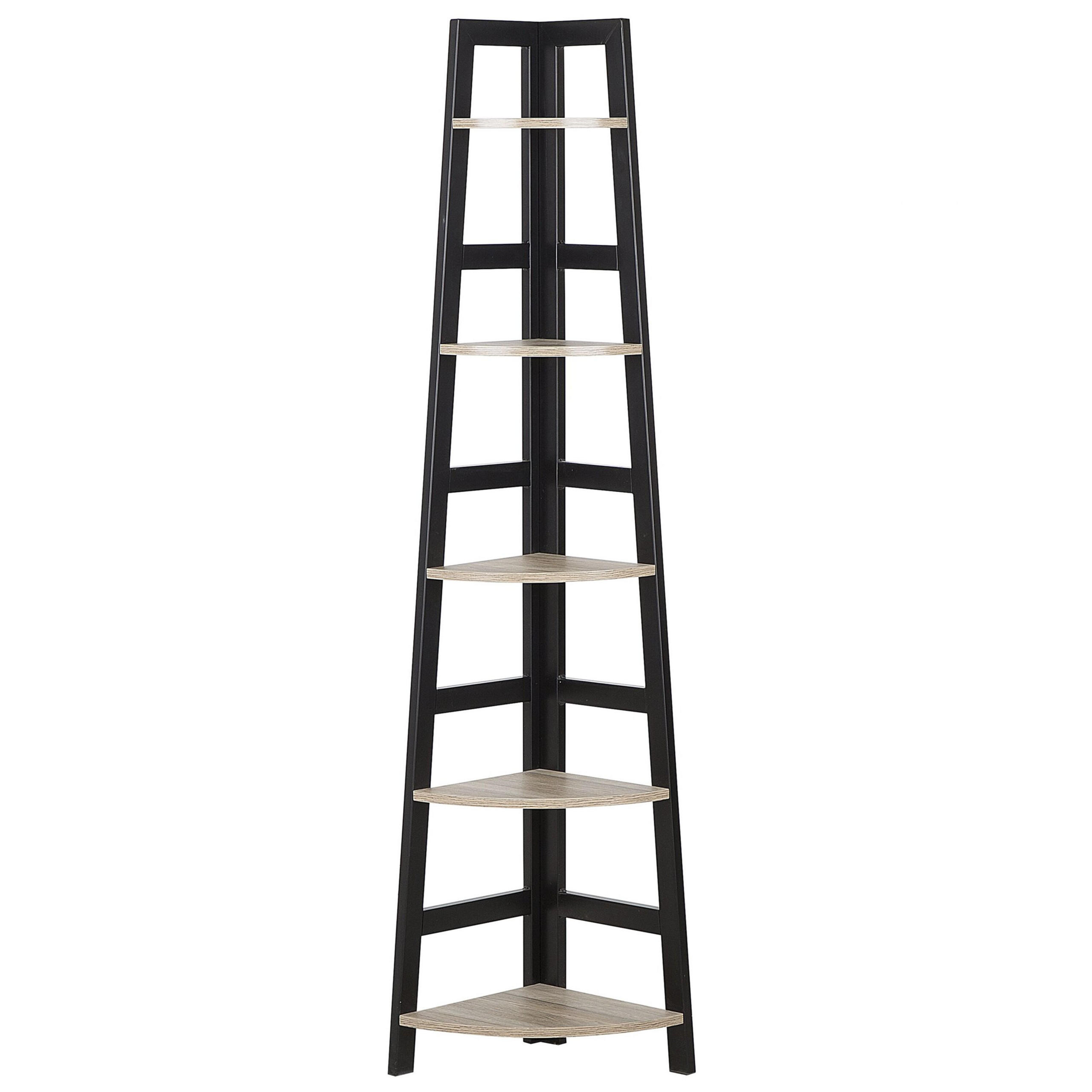 BÜCHERREGAL 5 Fächer Blexley - Hellbraun, Holzwerkstoff (44/163/31cm) - Beliani