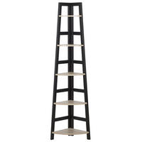 BÜCHERREGAL 5 Fächer Blexley - Hellbraun, Holzwerkstoff (44/163/31cm) - Beliani