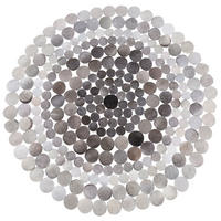 KURZFLOR-TEPPICH Hilvan 140/140 cm - Grau, Fell (140/140cm) - Beliani