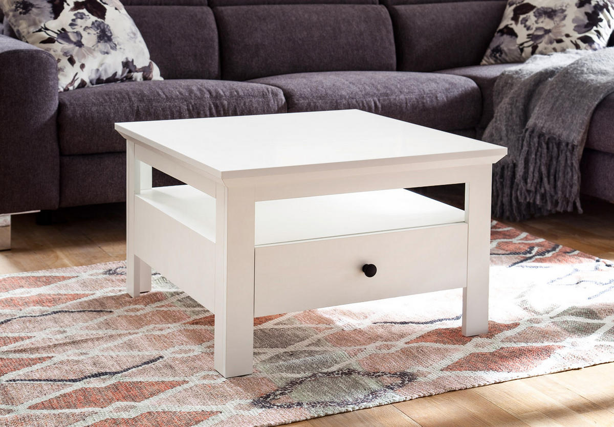 COUCHTISCH 70 x 70 cm weiß - Weiß, Holzwerkstoff (70/70/46cm) - ebuy24