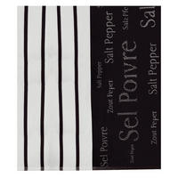 JACQUARD-GESCHIRRTUCH Sel & Poivre schwarz 50 x 70 cm - Schwarz, Textil (70/50cm) - Winkler