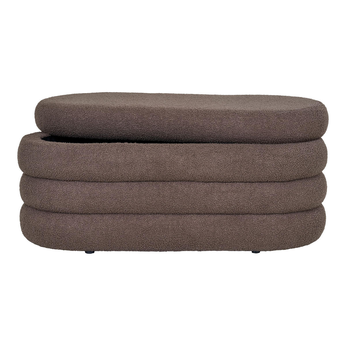 DARTFORD Bank mit Stauraum 103x45x44 cm Braun - Braun, Textil (103/44/103cm) - tinkaro