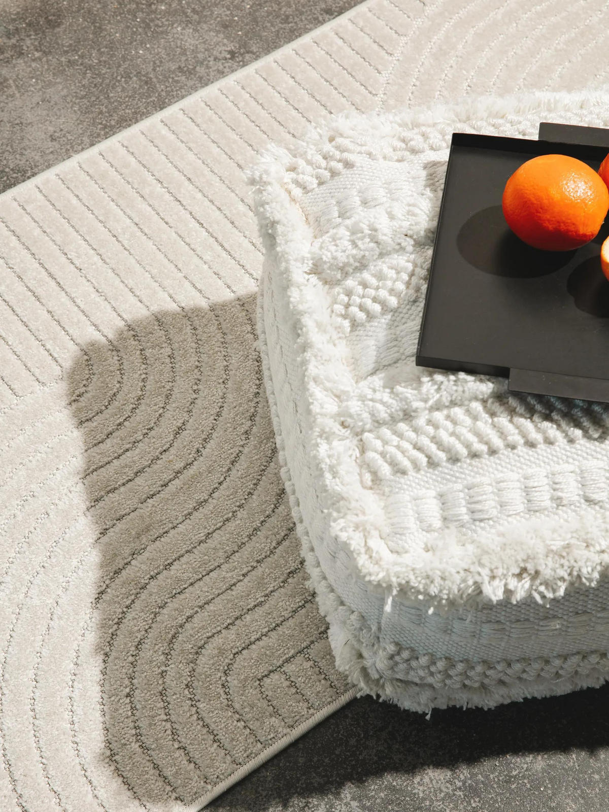 OUTDOORLÄUFER Mars Cream 80x240 cm - Creme, Naturmaterialien/Textil (80/240cm) - benuta Pop