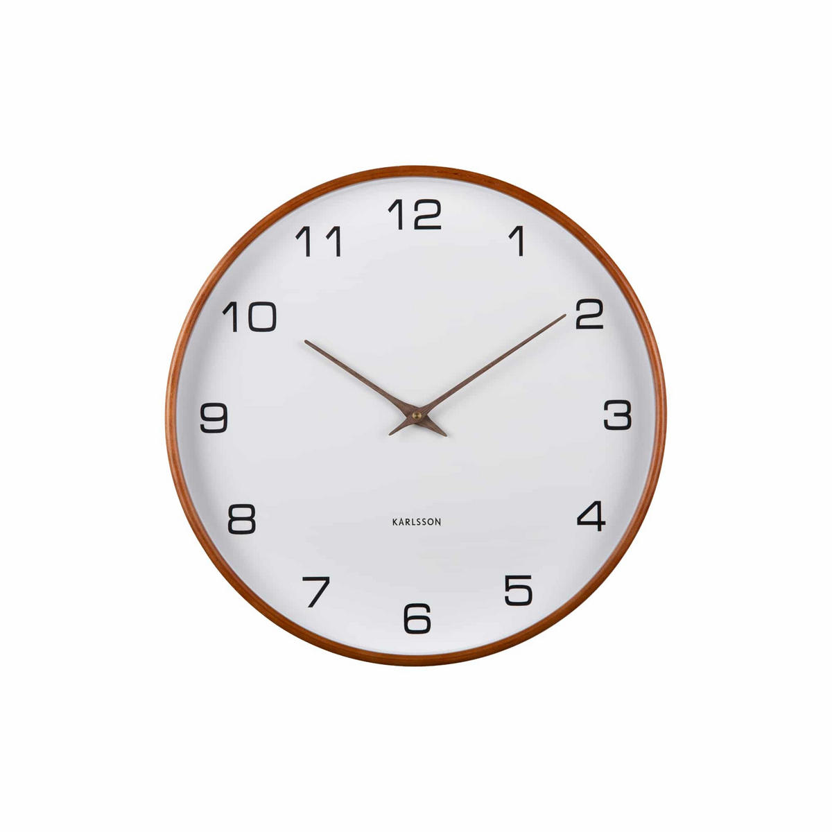 WANDUHR Acento Ø40 cm - Weiß, Holz (40/40/5cm) - Karlsson