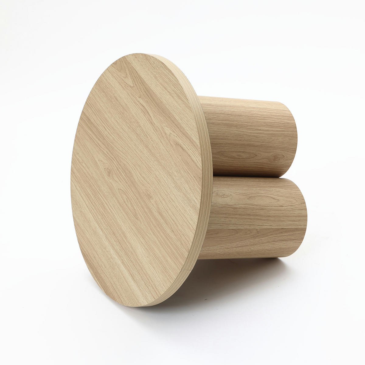 COUCHTISCH Rund, Holz | Ø60 x H40 cm - Braun, Holzwerkstoff (60/60/40cm) - Hometopia